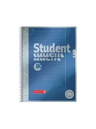 BRUNNEN VERLAG | Brunnen Collegeblock Premium A4 Lieniert Spiralbindung 80 Blatt | 